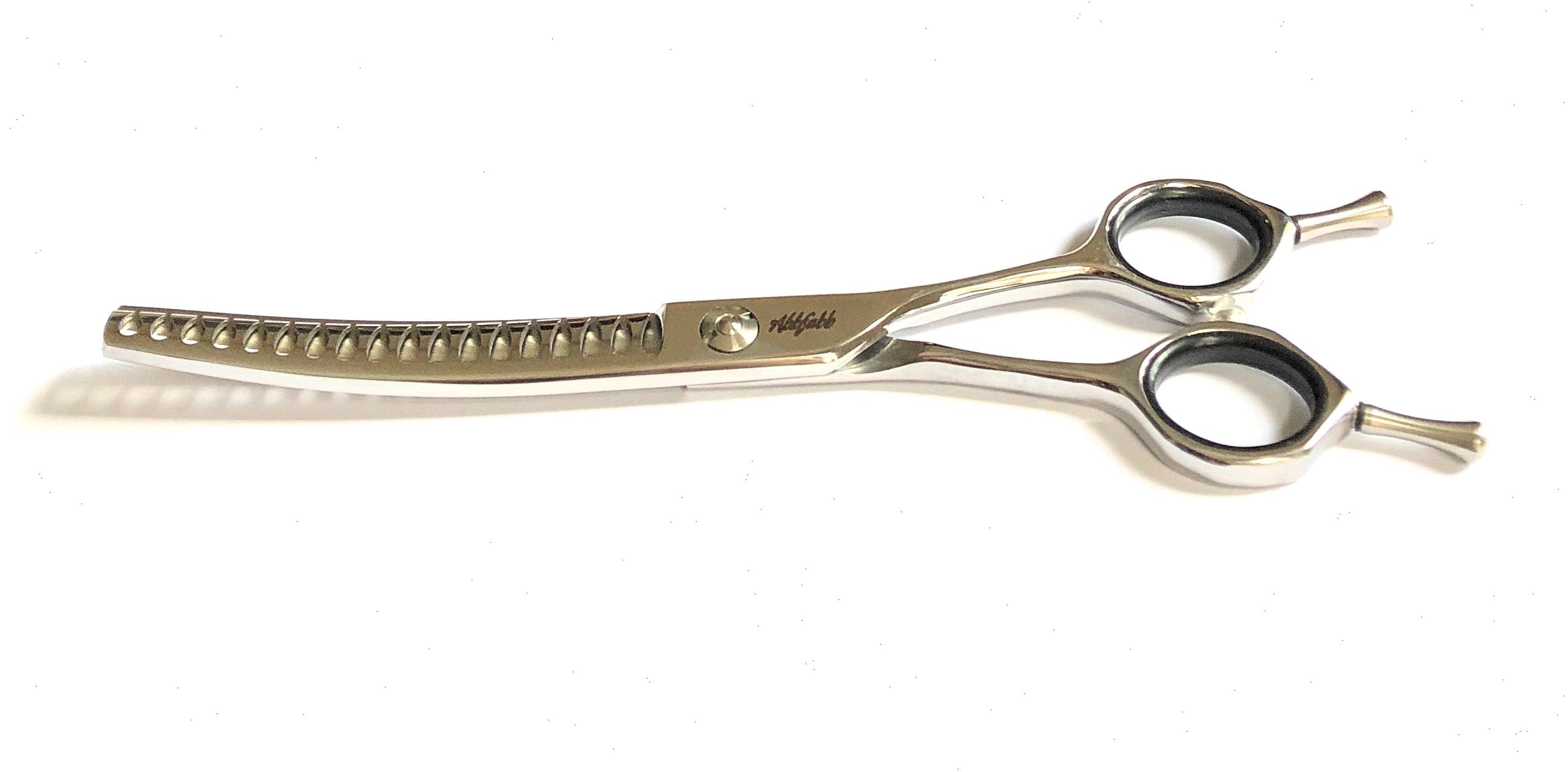 Abbfabb Grooming Scissors Ltd 6.5" 18 Teeth Reversible Curved Chunker