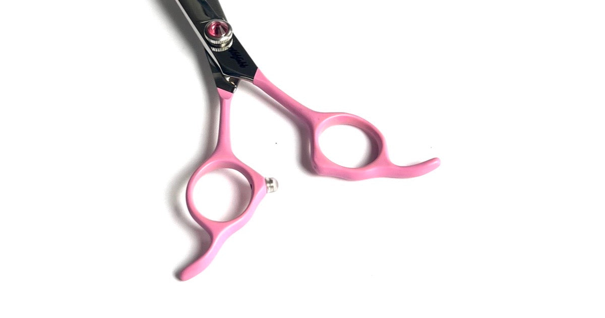 curved dog grooming scissor-curved grooming shears-curved shears for dog grooming-curved scissors for dog grooming-asian fusion dog grooming-Abbfabb