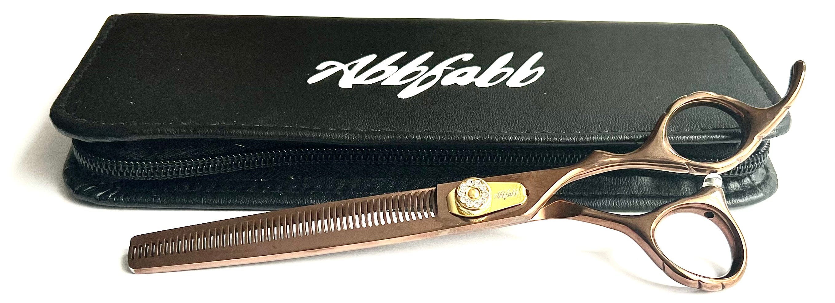 Abbfabb Grooming Scissors Ltd 7" with 48 Micro Serrated Double edge Blending Dog Grooming Scissor