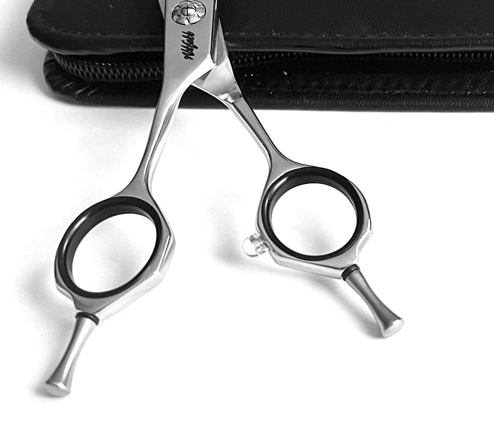 Abbfabb Grooming Scissors Left Handed 7" 35 Teeth Reversible Curved Texturising Dog Grooming Scissor