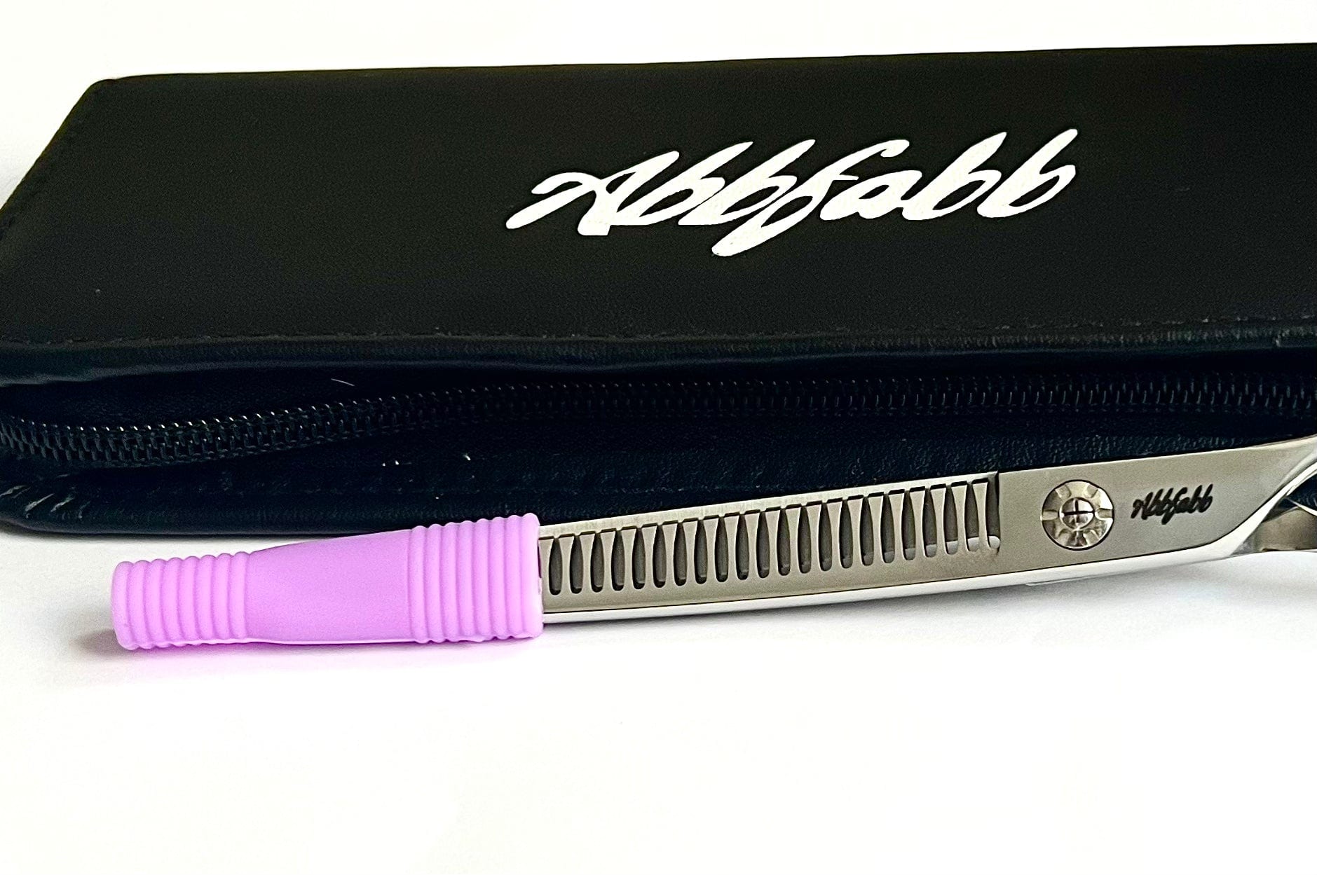Dog Grooming Scissor Blade and Tip Protector in lilac by Abbfabb Grooming Scissors Ltd