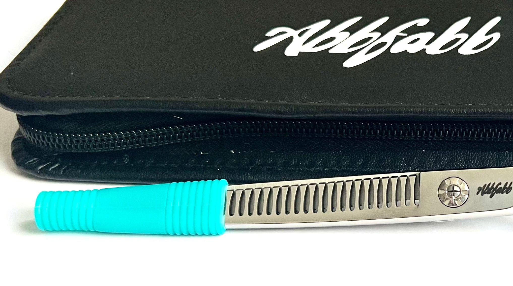 Dog Grooming Scissor Blade and Tip Protector in Turquoise by Abbfabb Grooming Scissors Ltd