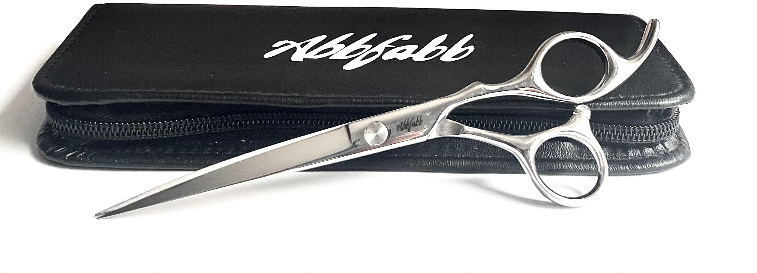 6.5" Curved Dog Grooming Scissor with Pinpoint Tip by Abbfabb Grooming Scissors Ltd