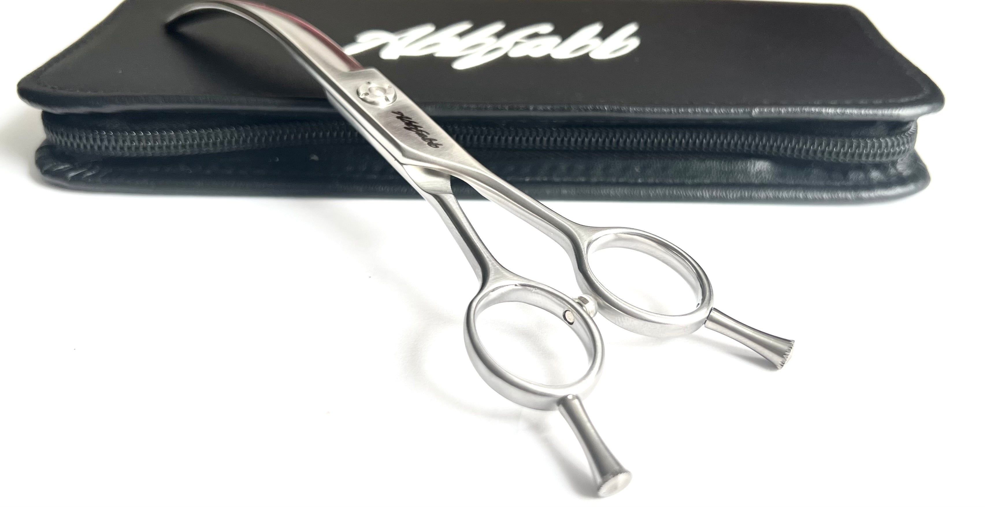 The VG10 Range  7" Reversible 40 Degree Curved Dog Grooming Scissor