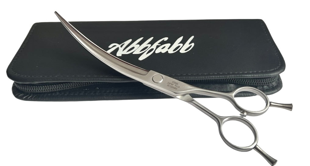 The VG10 Range  7" Reversible 40 Degree Curved Dog Grooming Scissor