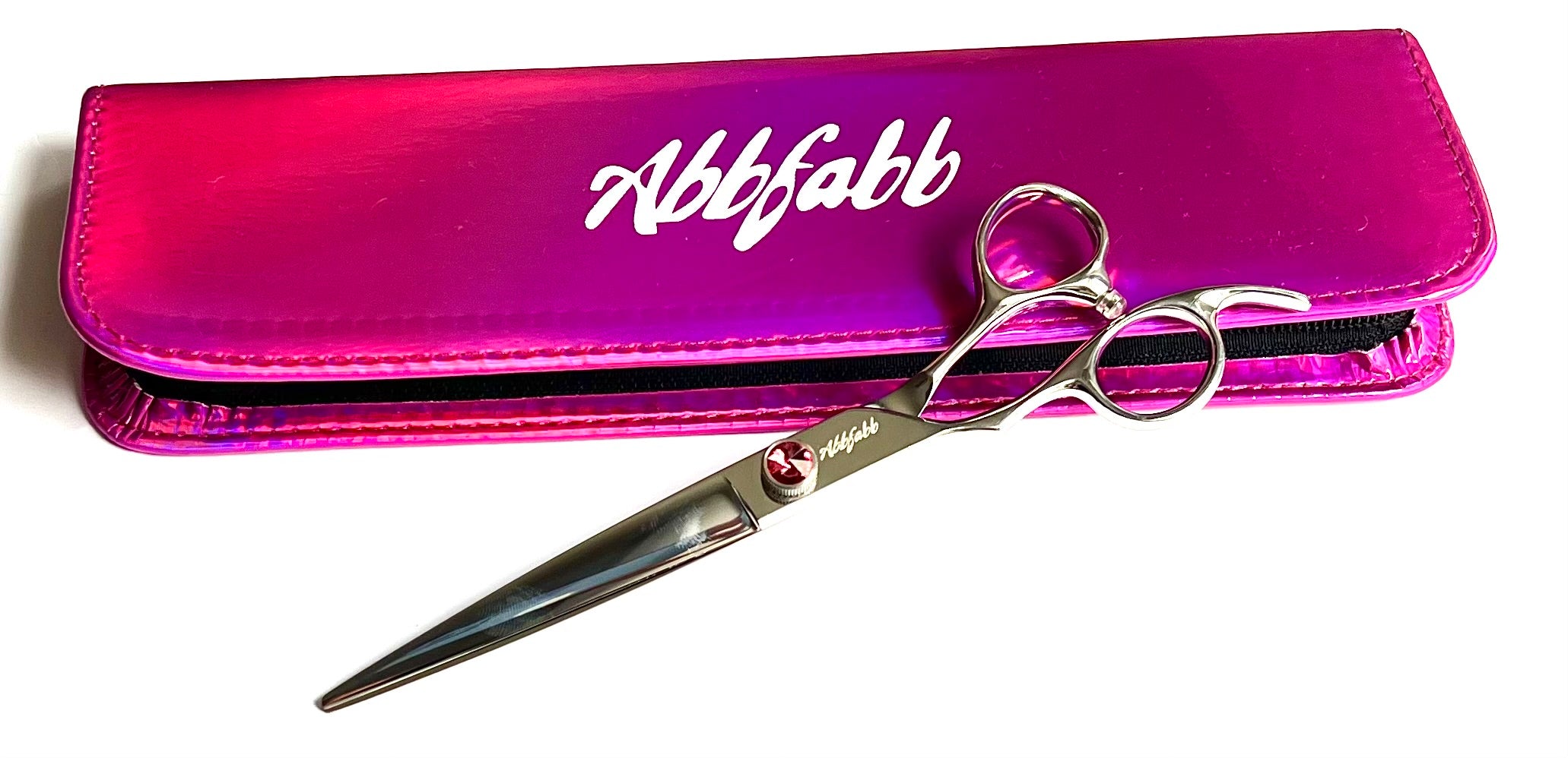 left handed straight dog grooming scissor-VG10 steel-Abbfabb