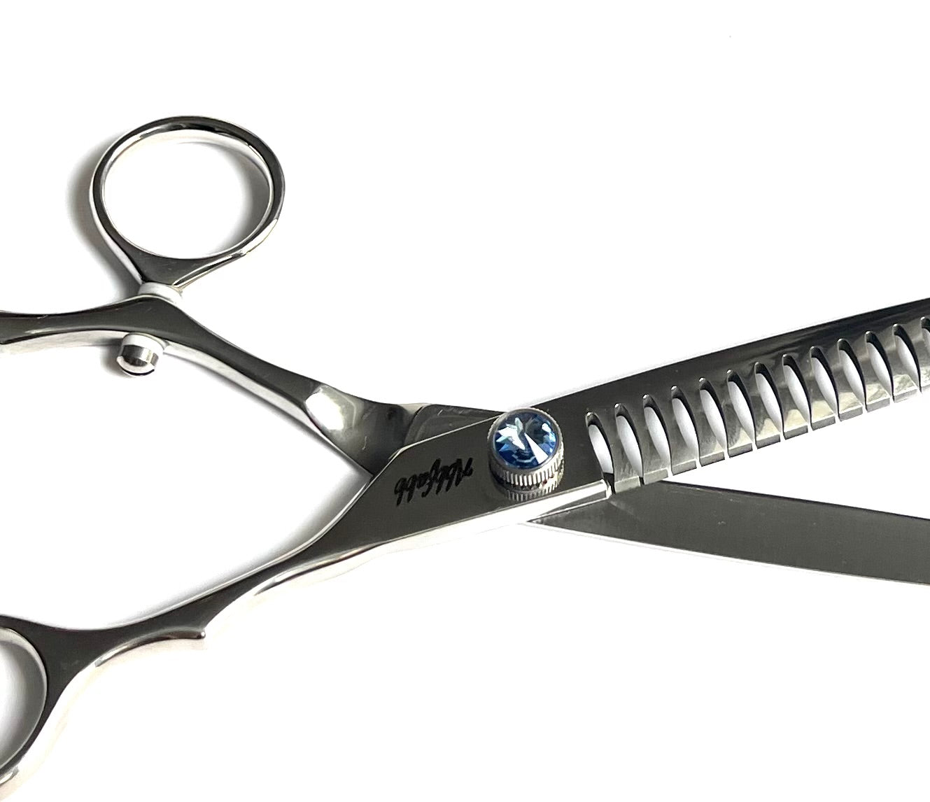 chunker for dog grooming-dog grooming chunkers-texturising scissors for dog grooming-swivel handle