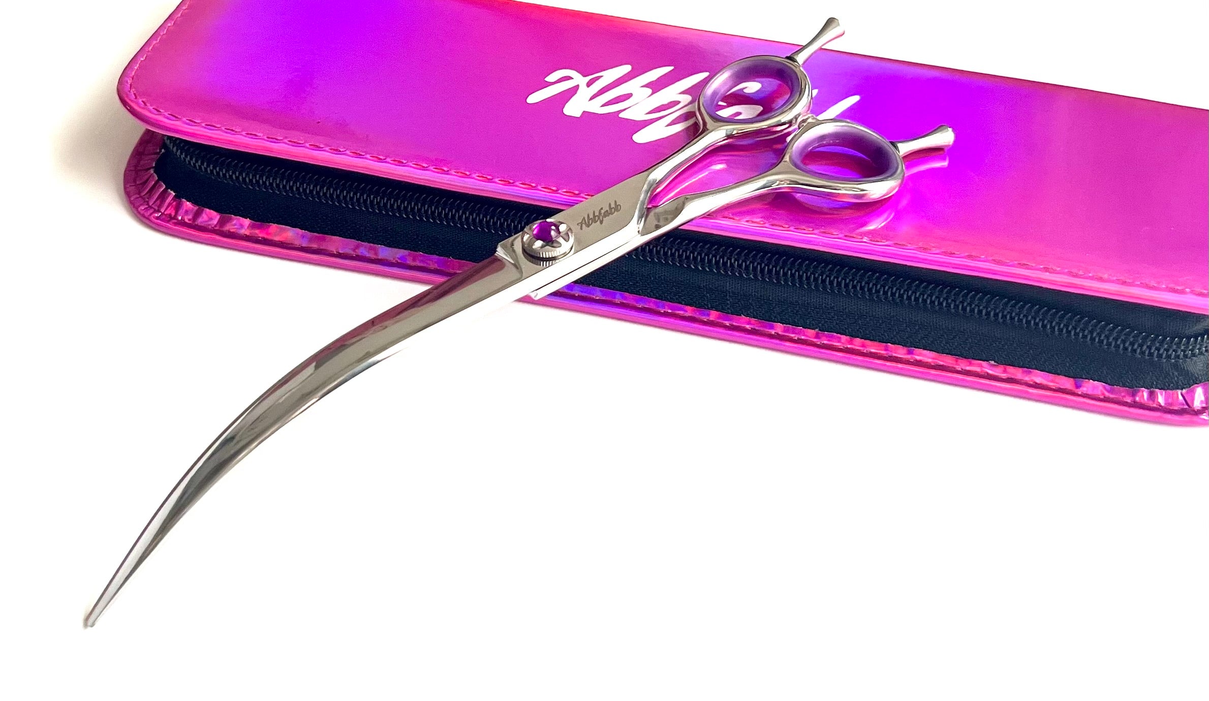 Abbfabb Grooming Scissors Ltd 8" Extreme Reversible Curved Dog Grooming Scissor