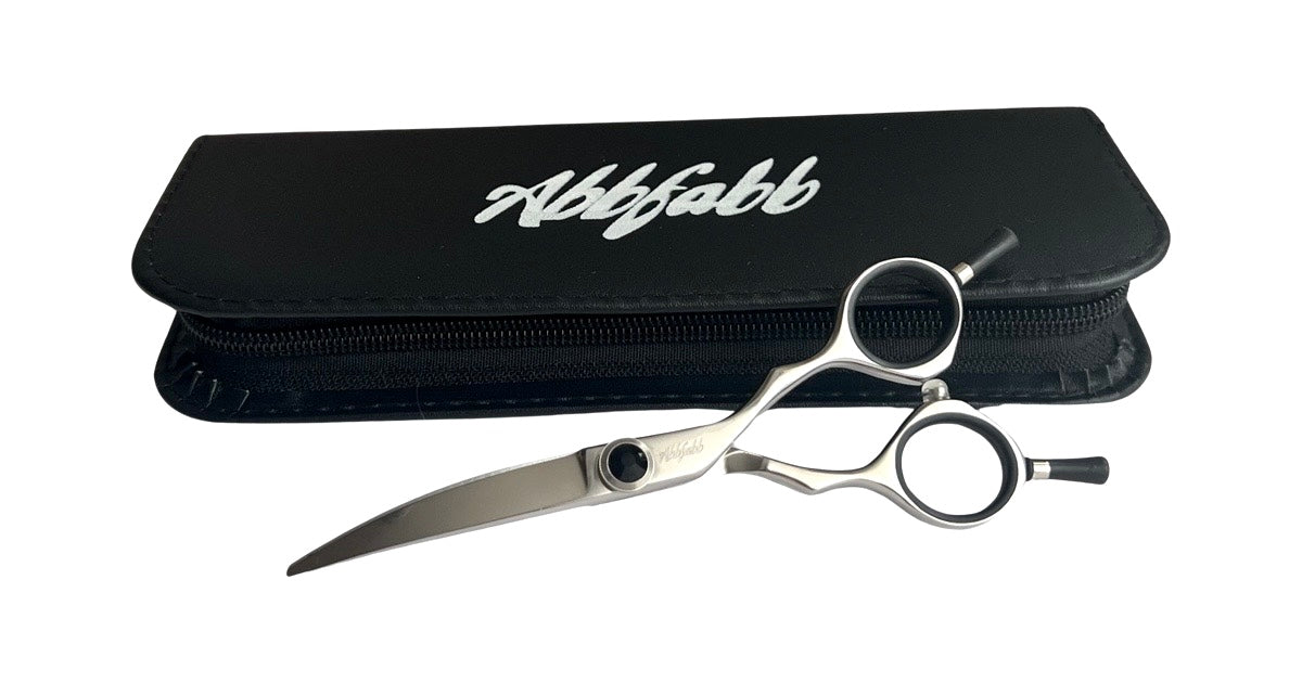 reversible curved dog grooming scissors-curved grooming shears-curved scissors for eyes-asian fusion grooming scissors