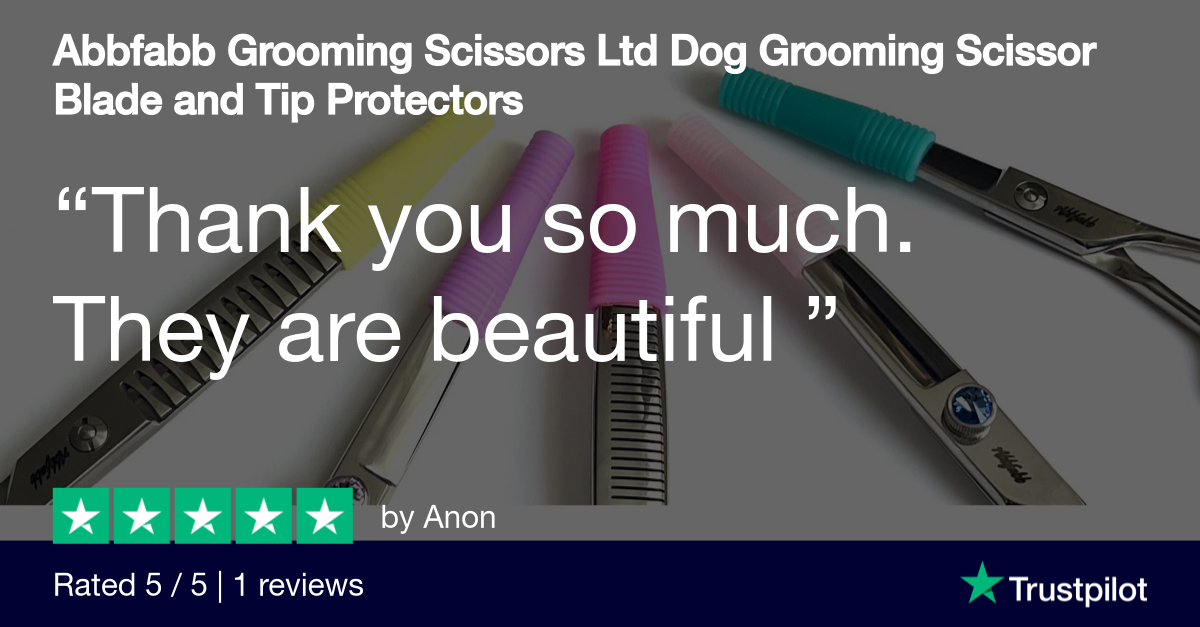 Customer review of Dog Grooming Scissor Blade and Tip Protector by Abbfabb Grooming Scissors Ltd