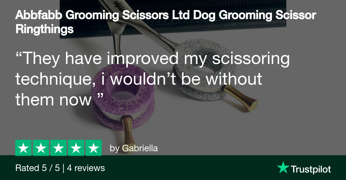 dog grooming scissors-dog grooming shears-dog grooming scissor finger inserts-thumbthings-ringthumbs
