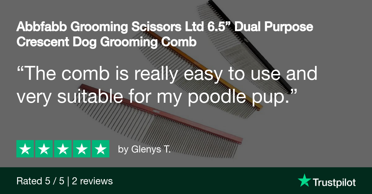 comb for dog grooming-half moon comb-crescent comb for grooming-comb for dogs-combs for pets-Abbfabb