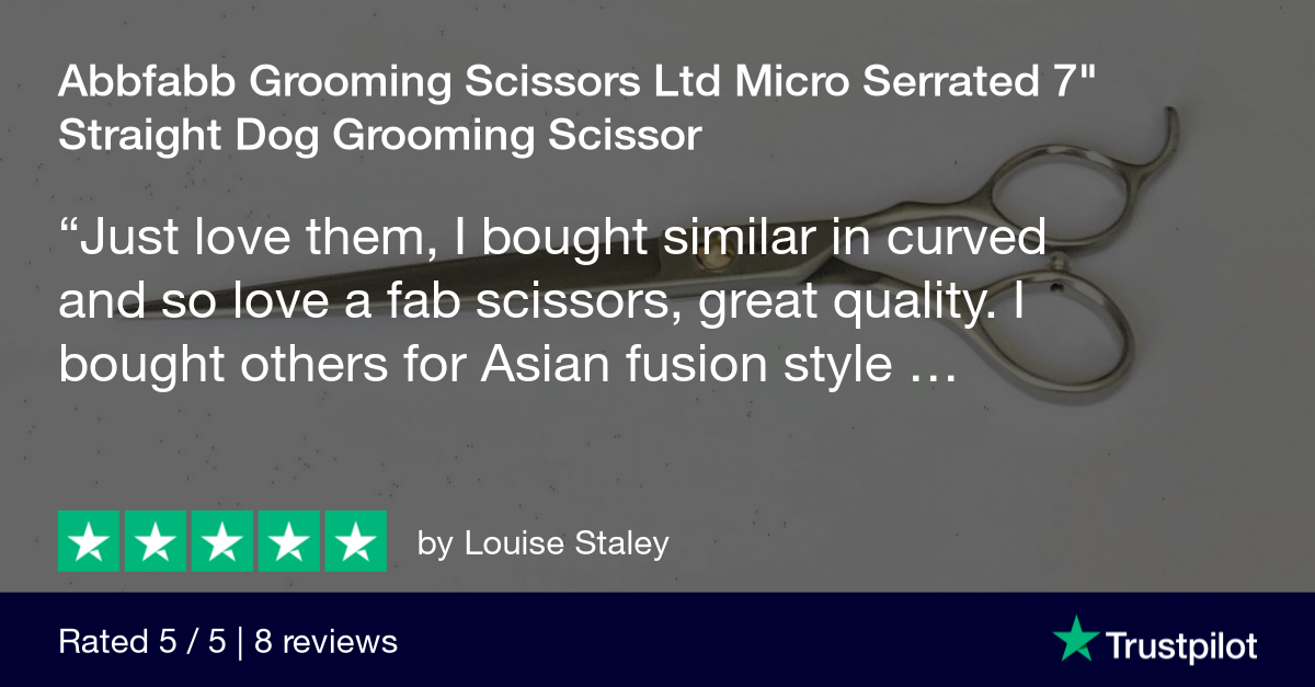 SALE! Micro Serrated 7" Straight Dog Grooming Scissor