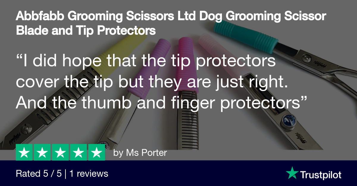 Abbfabb Grooming Scissors Ltd Dog Grooming Scissor Blade and Tip Protectors