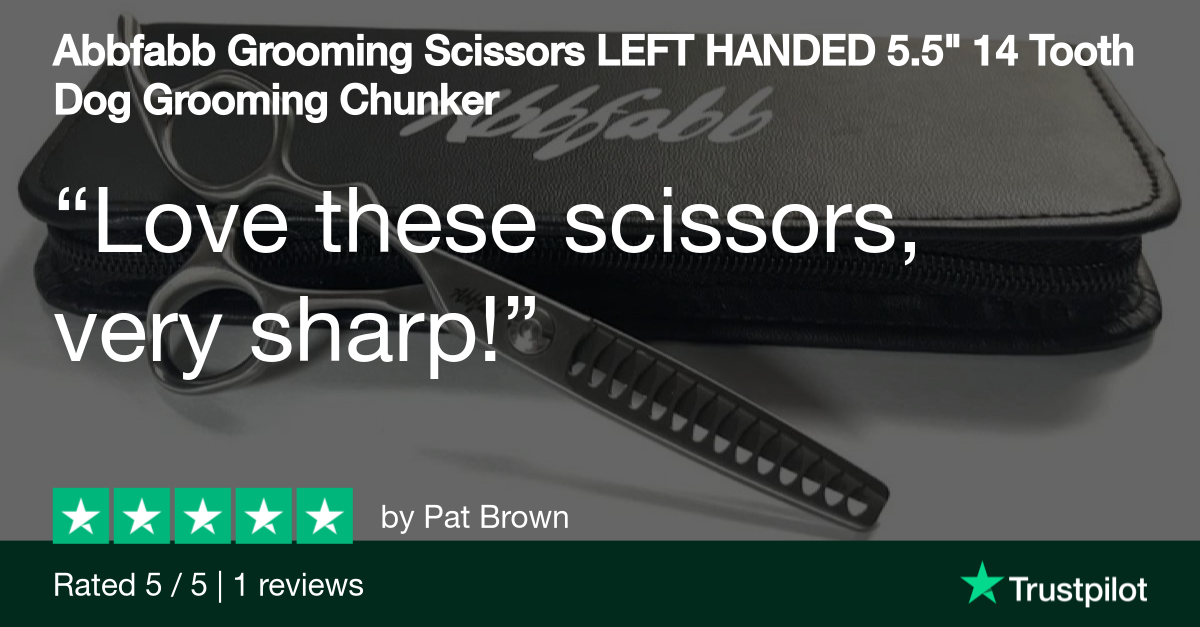 left handed dog grooming scissors-chunker-left handed grooming shear-lefties-grooming shears for dog grooming-grooming scissors for dog grooming-Abbfabb