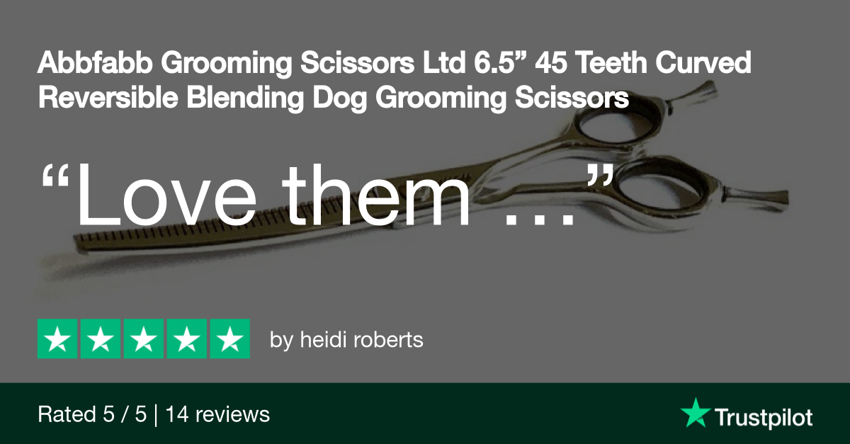 curved blending scissors for dog grooming-blending grooming shears-blenders-dog grooming scissors-grooming shears for dog grooming-Abbfabb
