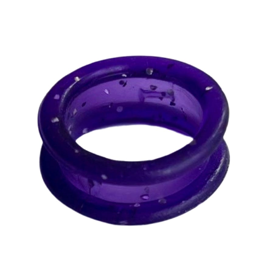 Abbfabb Grooming Scissors Ltd Rubber Finger Inserts. Sparkly Purple
