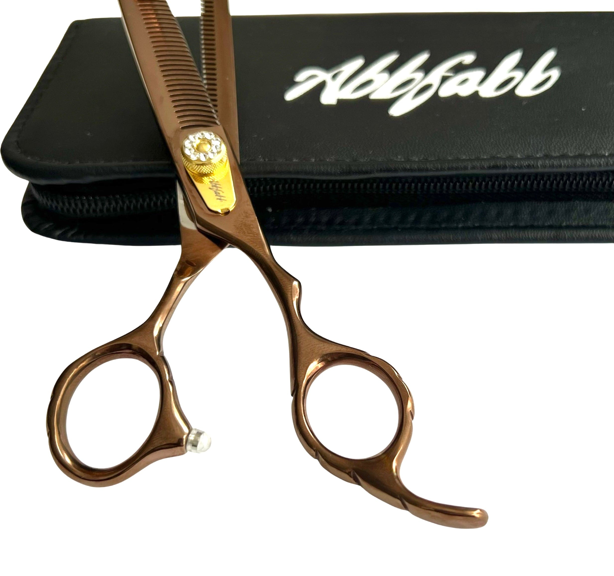 Abbfabb Grooming Scissors Ltd 7" with 48 Micro Serrated Double edge Blending Dog Grooming Scissor