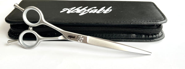 Abbfabb Grooming Scissors 6.5" Left Handed Reversible Curved Dog Grooming Scissor