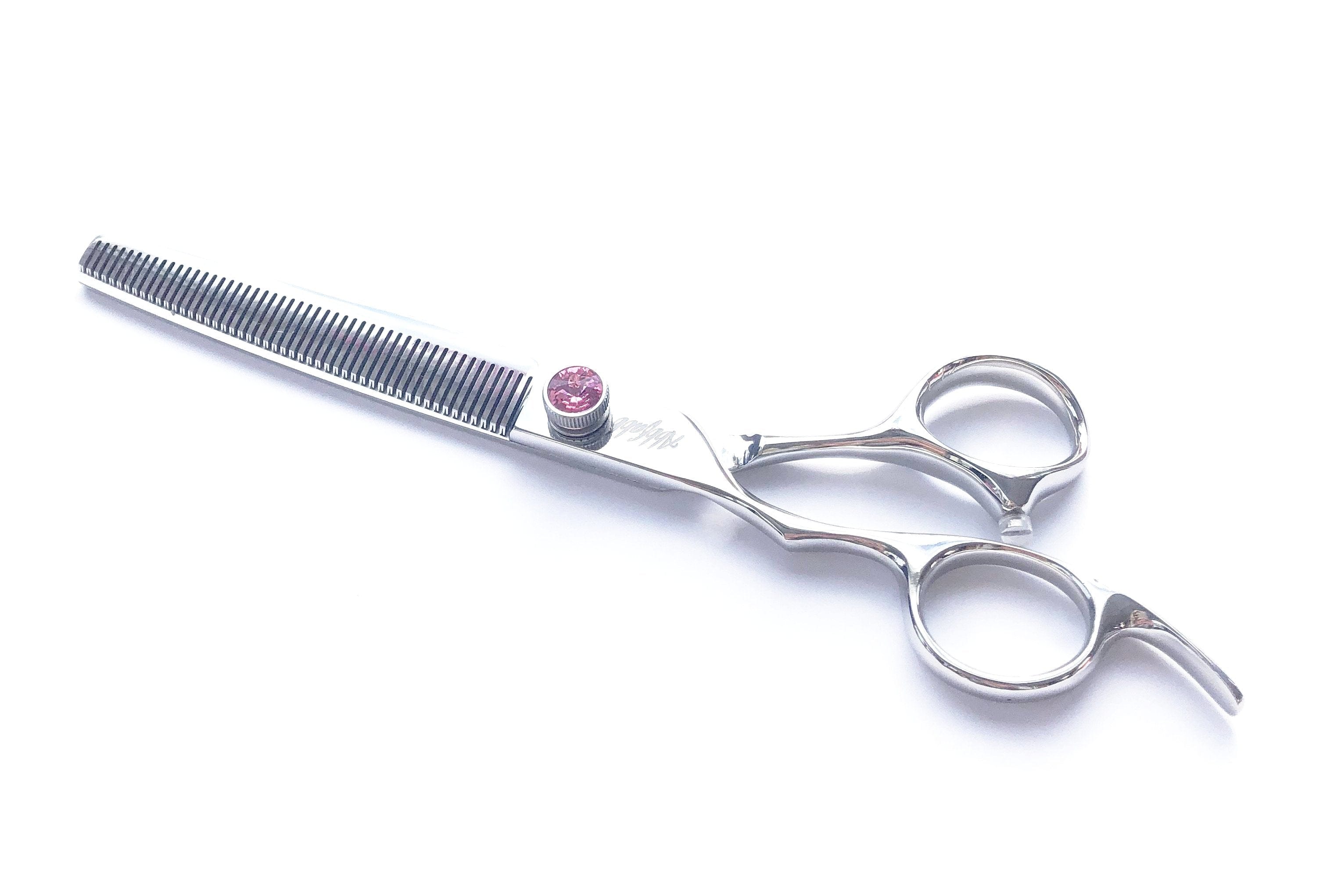 Abbfabb Grooming Scissors Ltd Left Handed 7" 50 Teeth Blending Dog Grooming Scissor with a Jewelled Screw