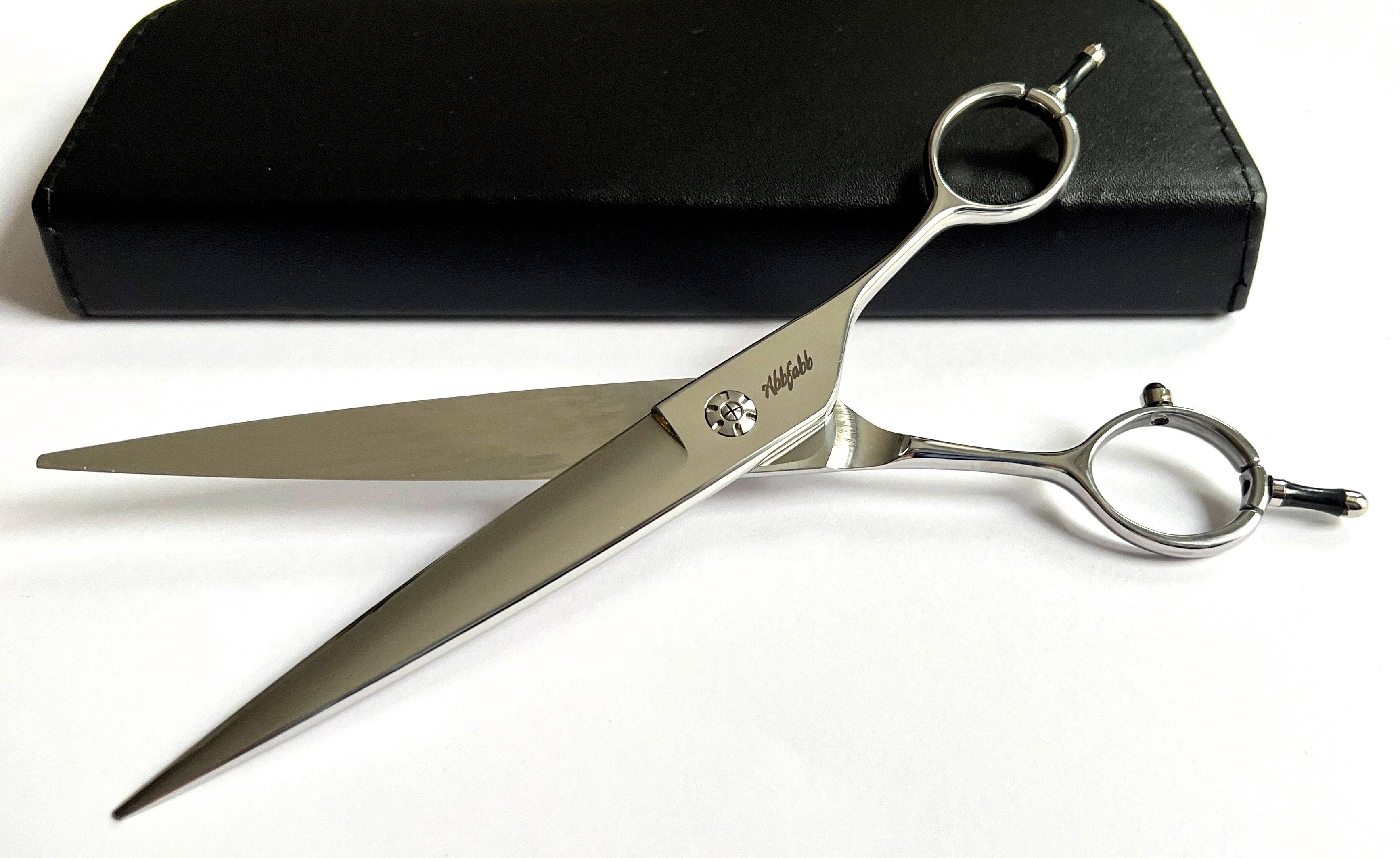 Abbfabb Grooming Scissors Ltd 7.5" Wide Blade Straight Dog Grooming Scissor
