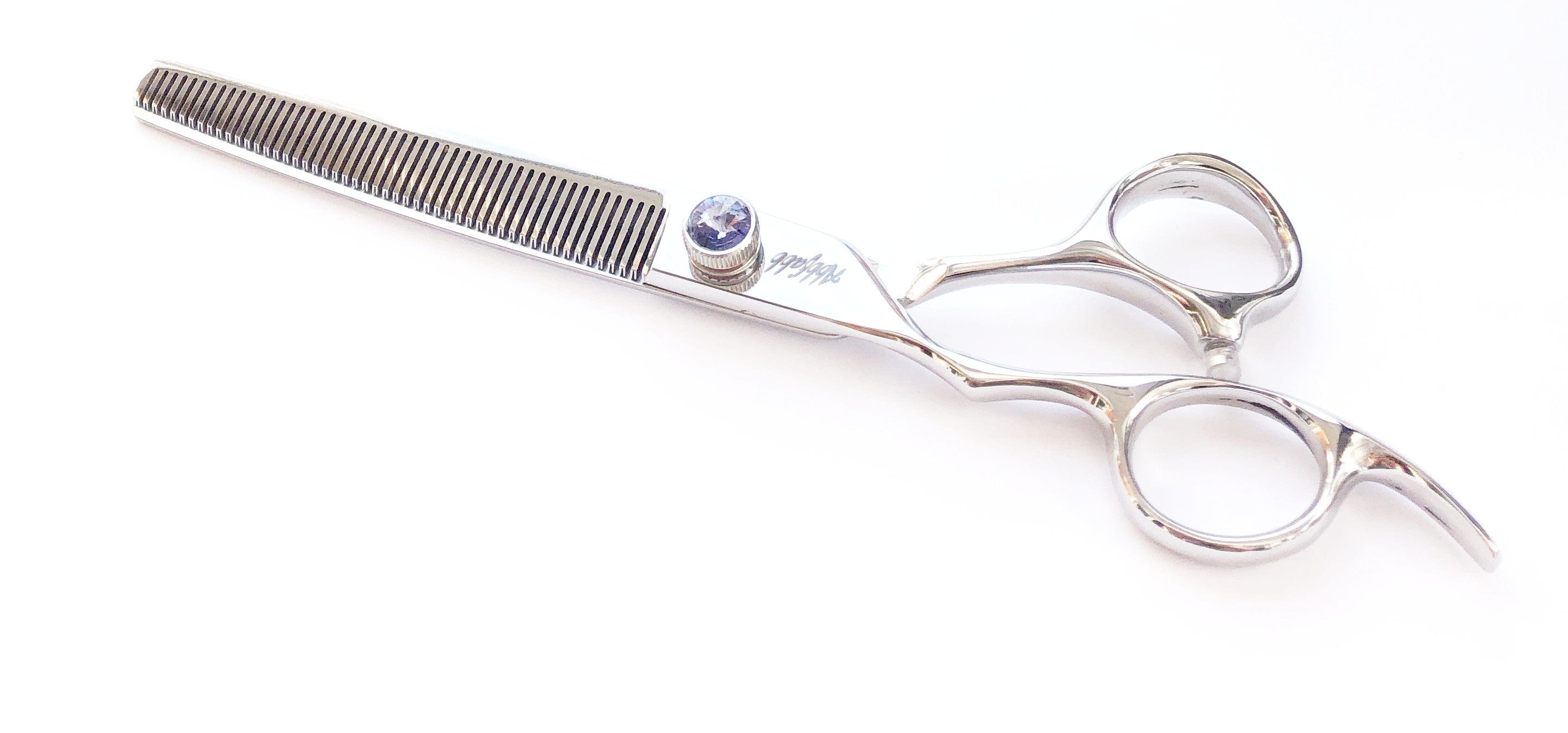 Abbfabb Grooming Scissors Ltd Left Handed 7" 50 Teeth Blending Dog Grooming Scissor with a Jewelled Screw