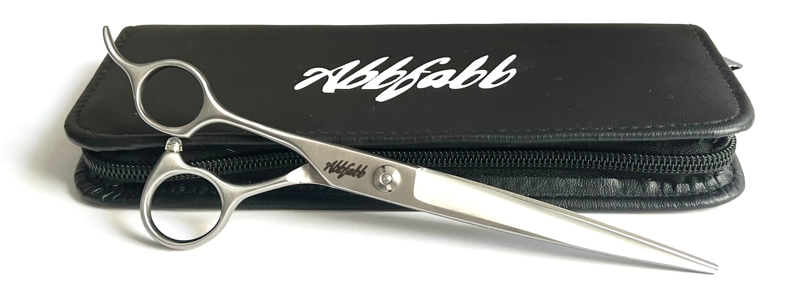 Abbfabb Grooming Scissors Left Handed 7" Straight Dog Grooming Scissor