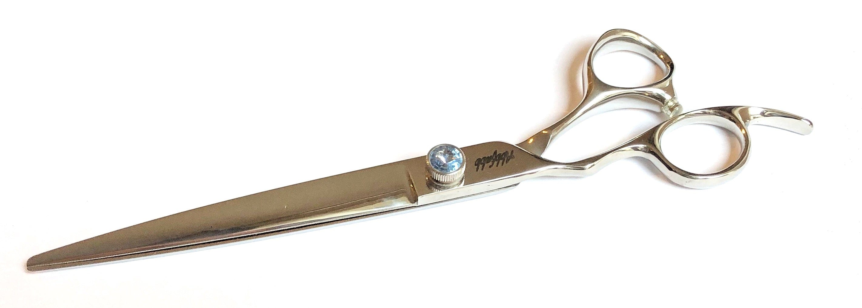 Abbfabb Grooming Scissors Ltd Left Handed Micro Serrated 7" Straight Dog Grooming Scissor