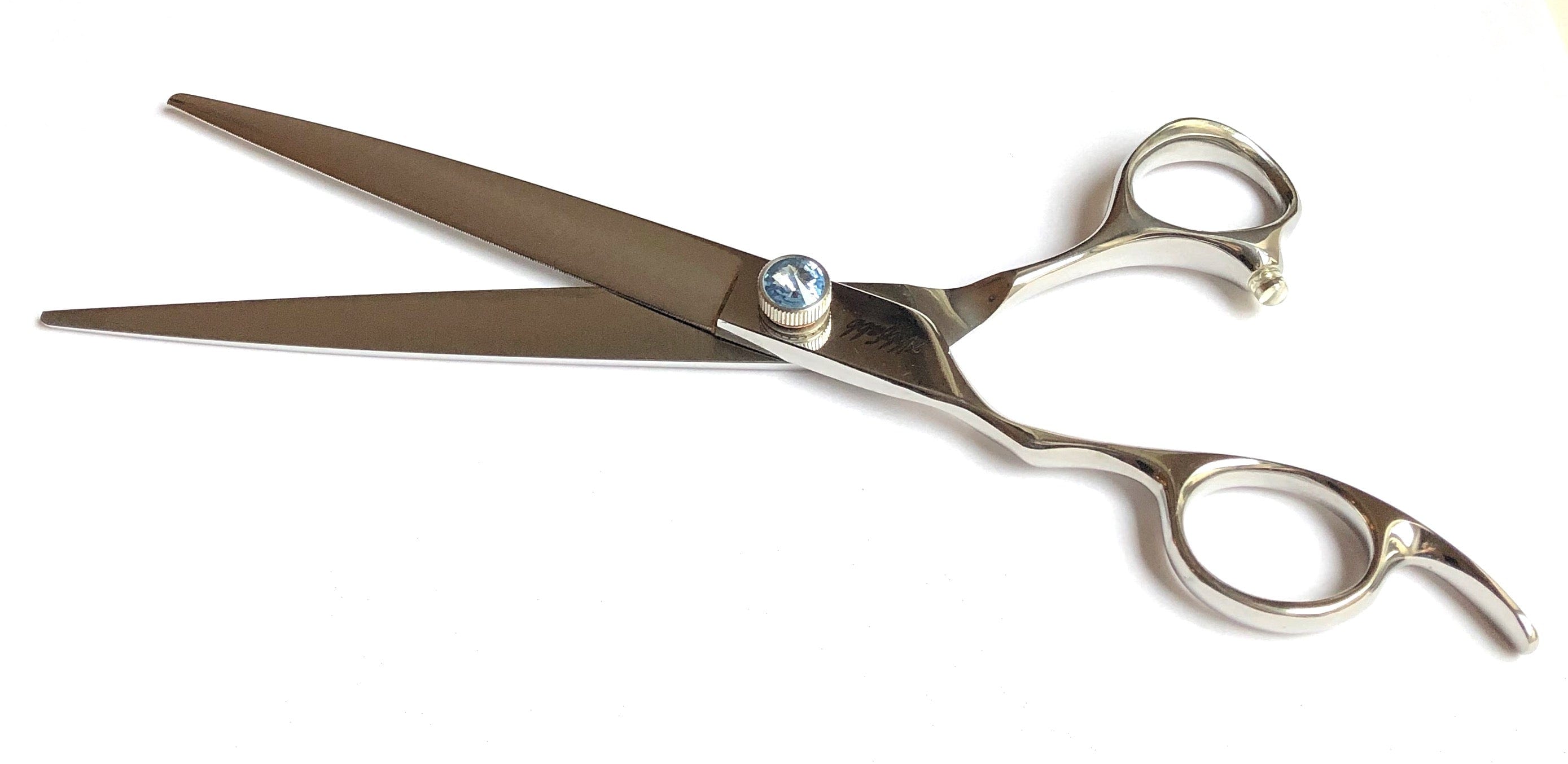 Abbfabb Grooming Scissors Ltd Left Handed Micro Serrated 7" Straight Dog Grooming Scissor