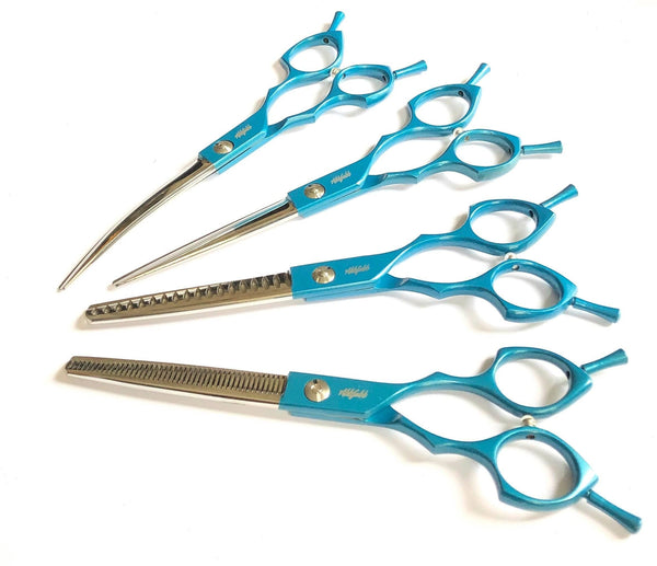 Abbfabb Grooming Scissors Ltd 6.5" Reversible Four Piece Dog Grooming Scissor Set