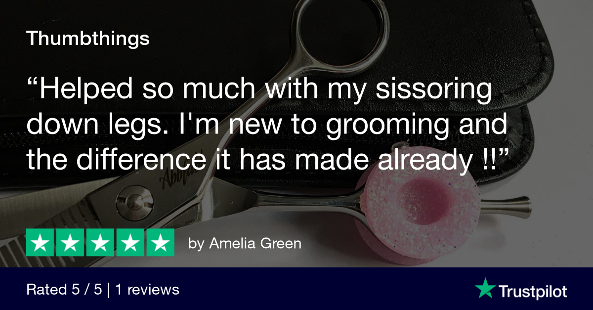 Customer review for Abbfabb Grooming Scissors Ltd Thumbthings
