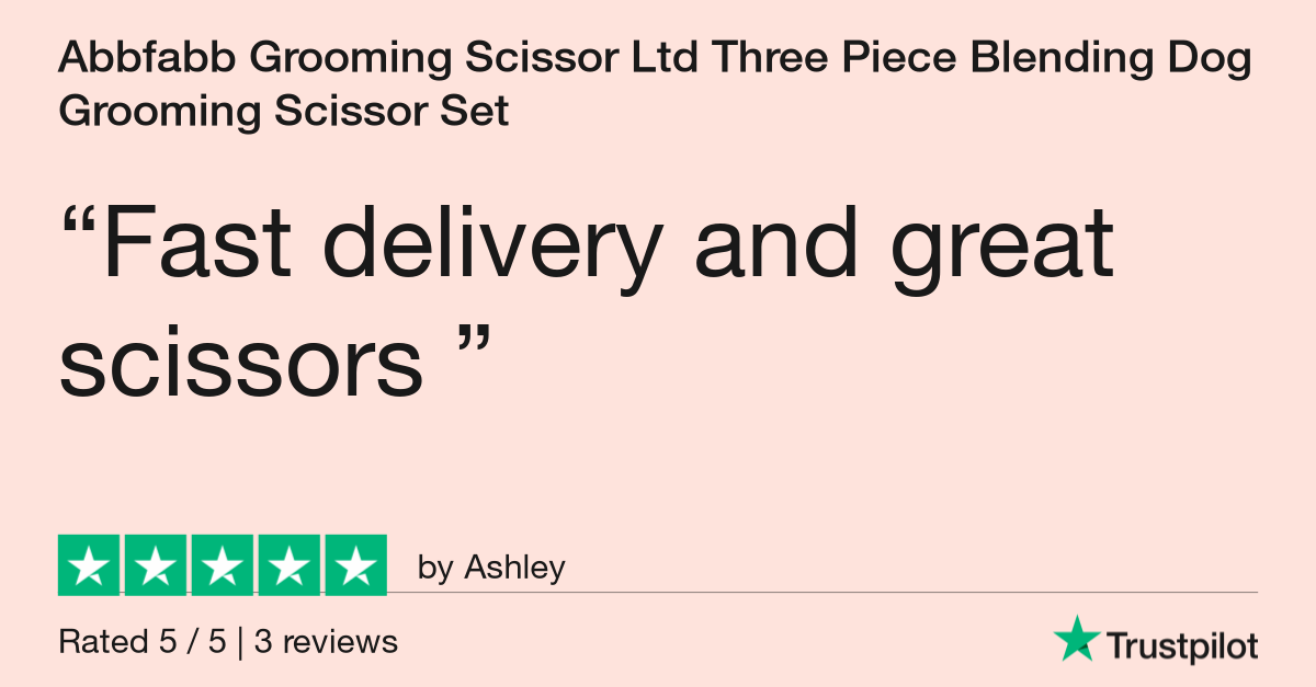 Customer Review of 3 Piece 7" Blending Dog Grooming Scissor Set