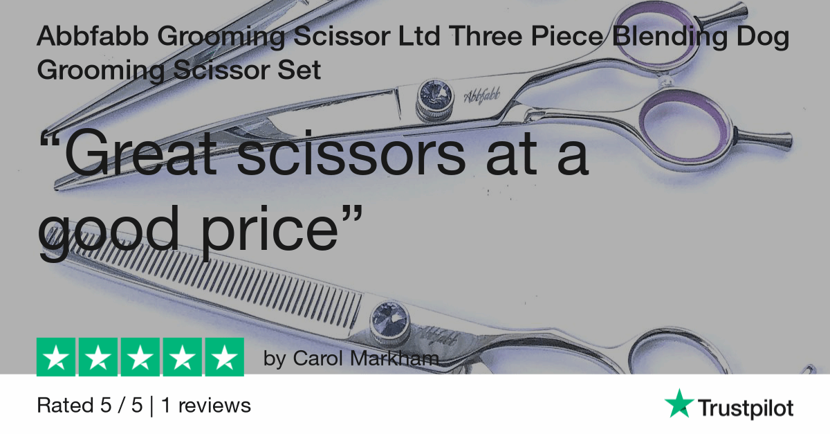 Customer Review of 3 Piece 7" Blending Dog Grooming Scissor Set