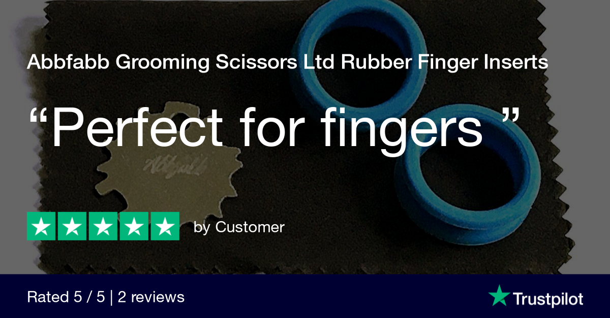 Customer review for Abbfabb Grooming Scissors Ltd Rubber Finger Inserts