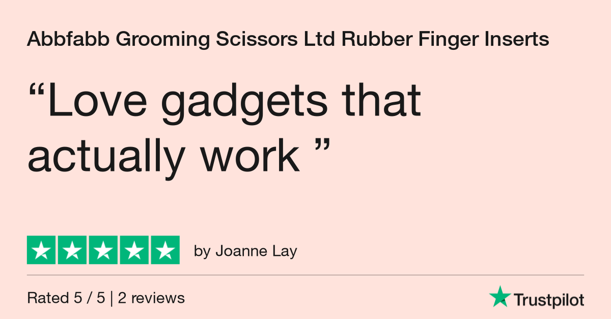 Customer review for Abbfabb Grooming Scissors Ltd Rubber Finger Inserts