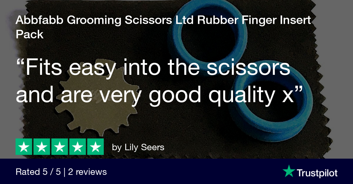 Customer review for Abbfabb Grooming Scissors Ltd Rubber Finger Insert Pack