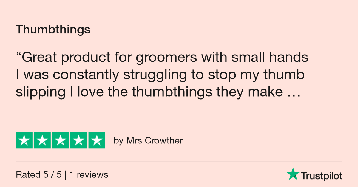 Customer review for Abbfabb Grooming Scissors Ltd Thumbthings