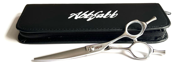 Abbfabb Grooming Scissors 6" Reversible Curved Dog Grooming Scissors