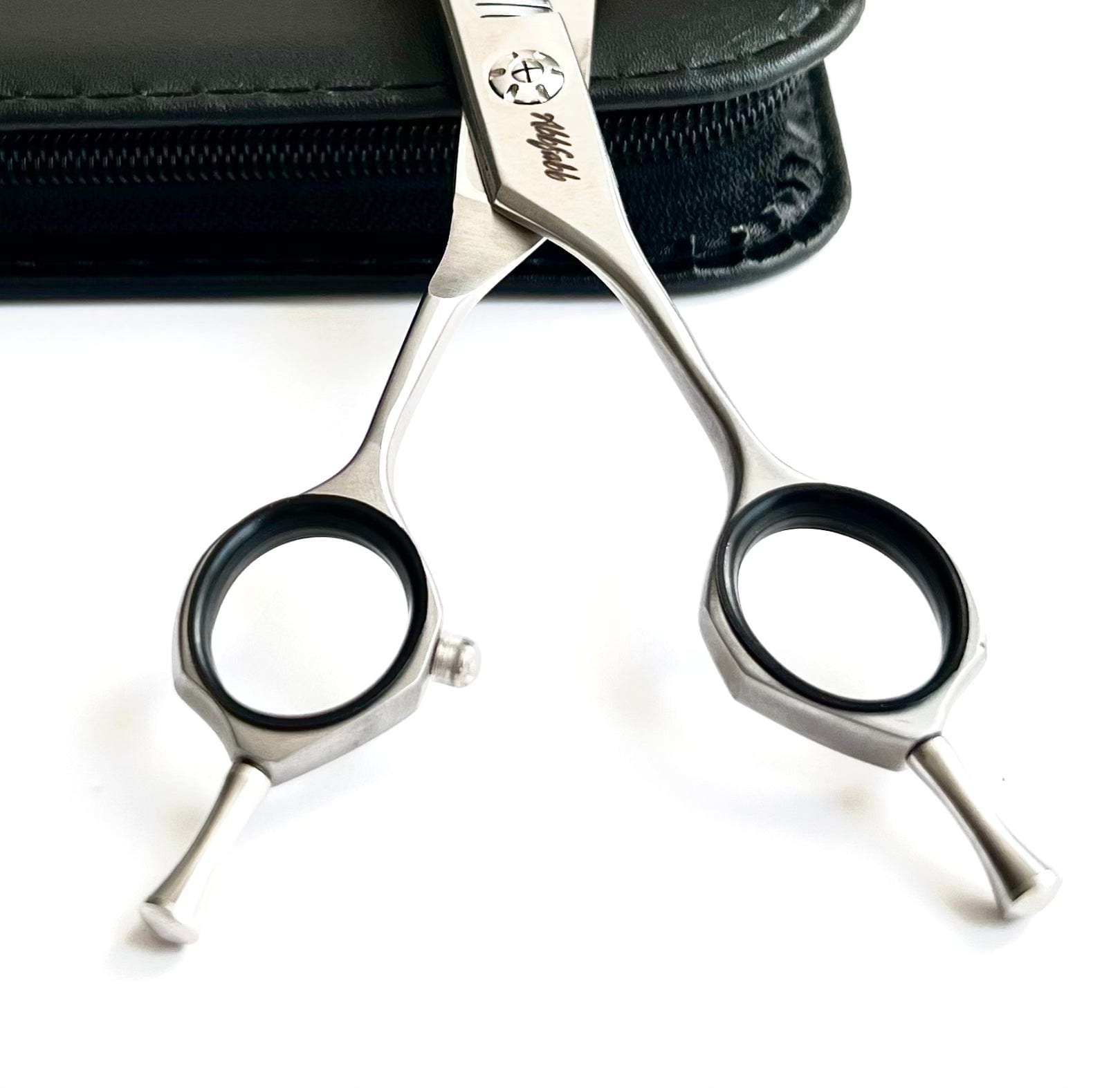 Abbfabb Grooming Scissors 7" 40 Piano Teeth Reversible Straight Thinning Scissor. 7" Flippable Fluffer