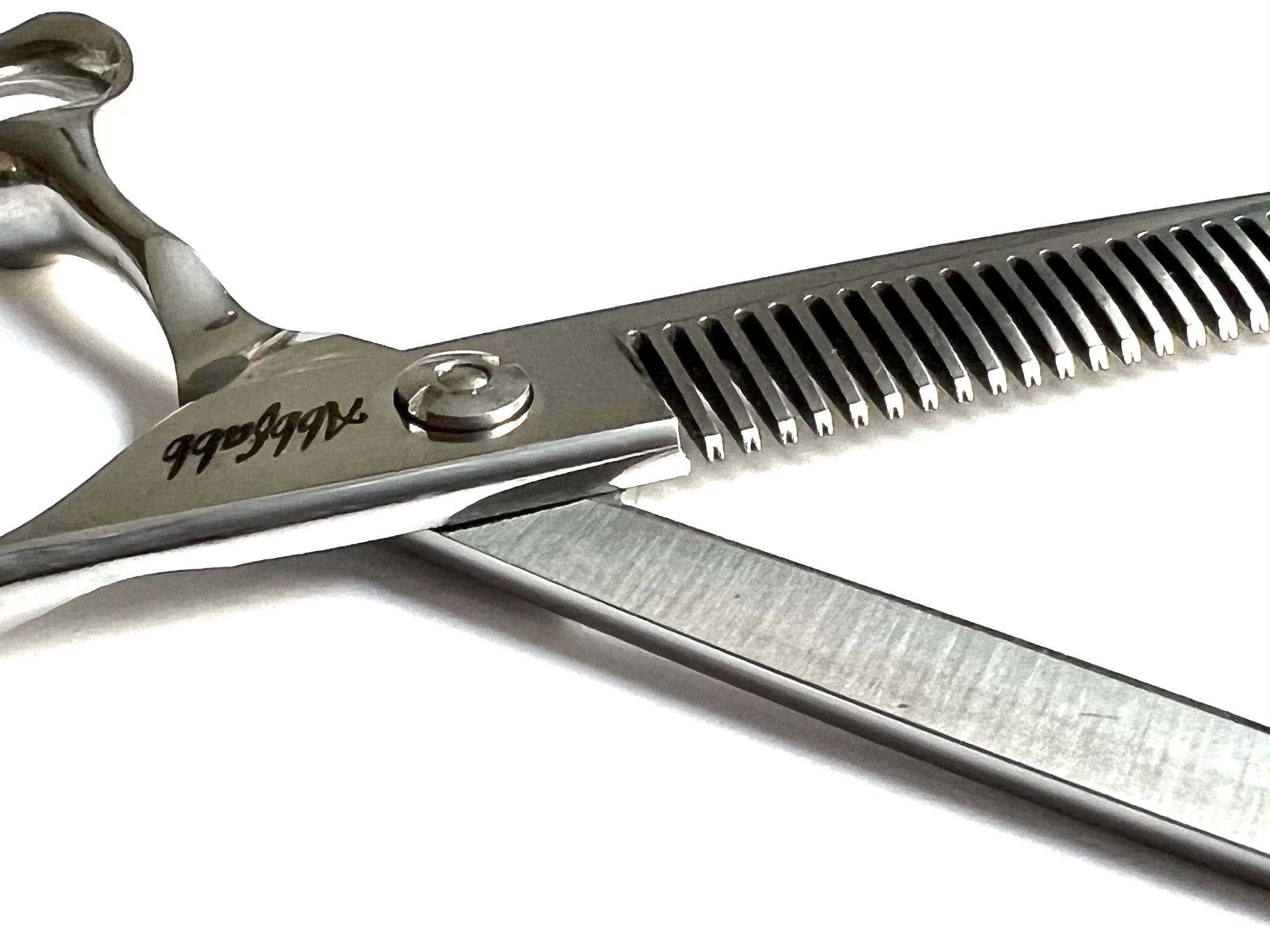 Abbfabb Grooming Scissors Ltd Left Handed 6" 30 Teeth Thinning Dog Grooming Scissor