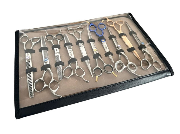 Abbfabb 10 Piece Dog Grooming Scissor Protective Case