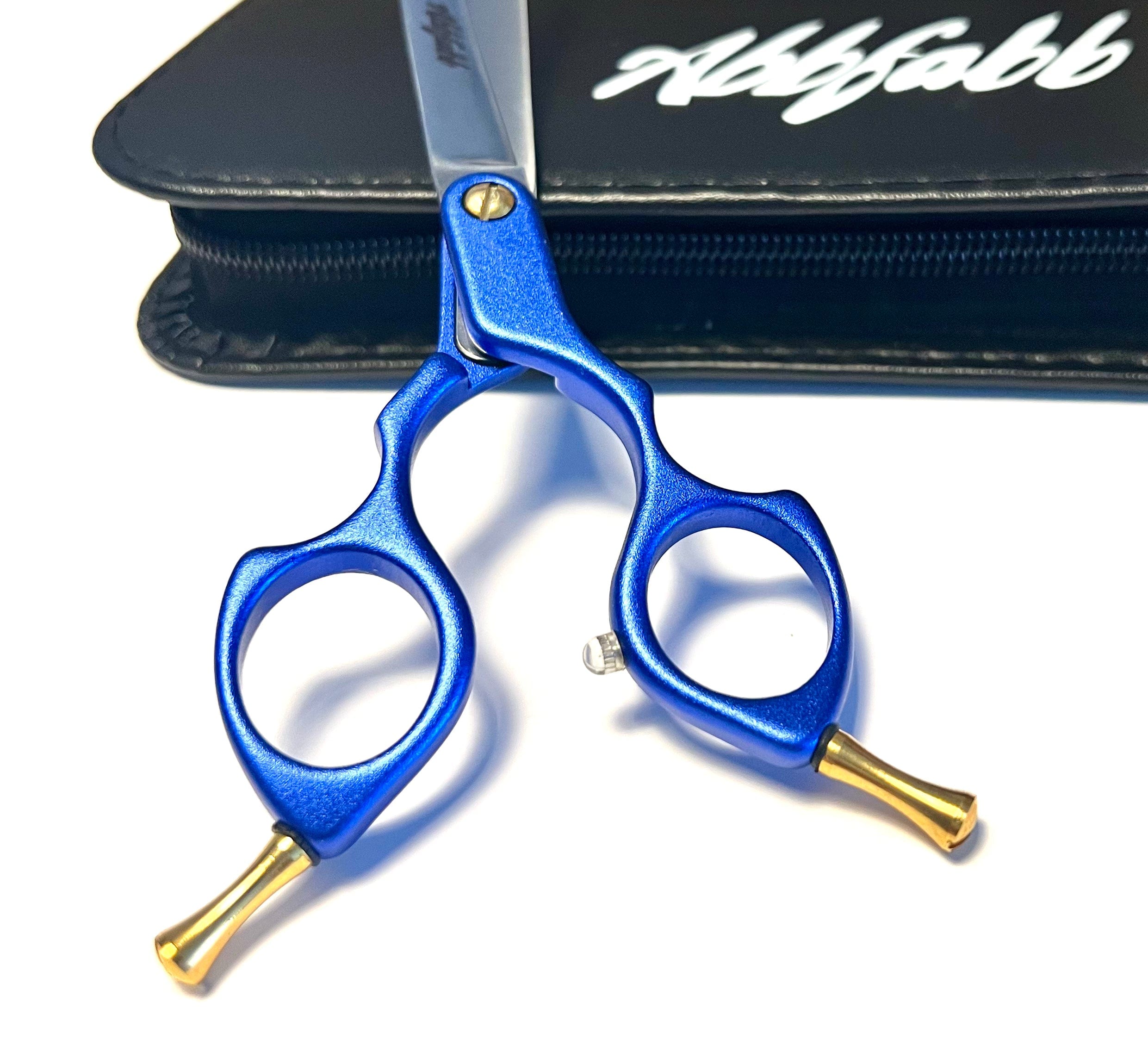 Abbfabb Grooming Scissors 6.5" Extreme Reversible Curved Dog Grooming Scissor. An Asian Fusion Dog Grooming Scissor. A Muzzle Maker